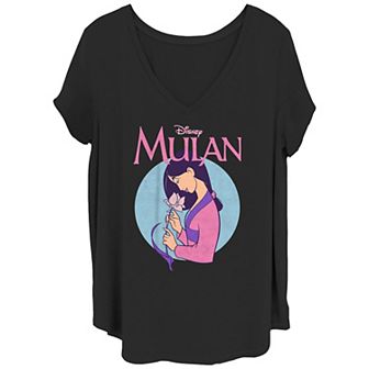 Disney's Mulan Profile Portrait Juniors' Plus Graphic Tee