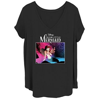 Disney's The Little Mermaid Happy Ariel Juniors' Plus Graphic Tee