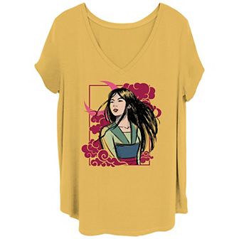 Disney's Mulan Noveau Portrait Juniors' Plus Graphic Tee