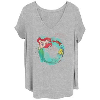 Disney's The Little Mermaid Ariel Singing Juniors' Plus Graphic Tee