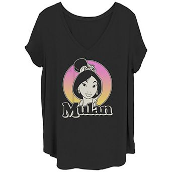 Disney's Mulan Glam Style Juniors' Plus Graphic Tee