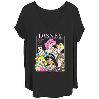 Disney's Princesses Magazine Cover Juniors' Plus Graphic Tee