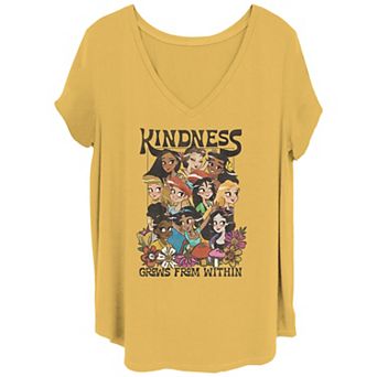 Disney's Princesses Kindness Grows From Within Juniors' Plus Graphic Tee