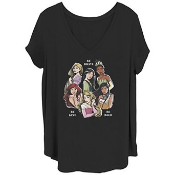 Disney's Princesses Group Juniors' Plus Graphic Tee