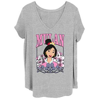 Disney's Mulan Noveau Frame Portrait Juniors' Plus Graphic Tee