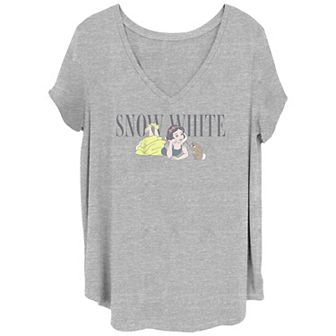 Disney's Snow White Talking To A Bunny Juniors' Plus Graphic Tee
