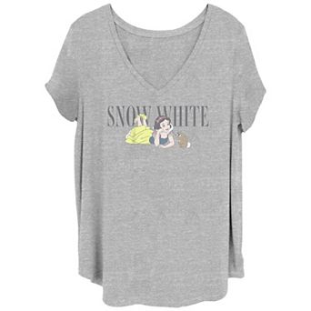 Disney's Snow White Talking To A Bunny Juniors' Plus Graphic Tee