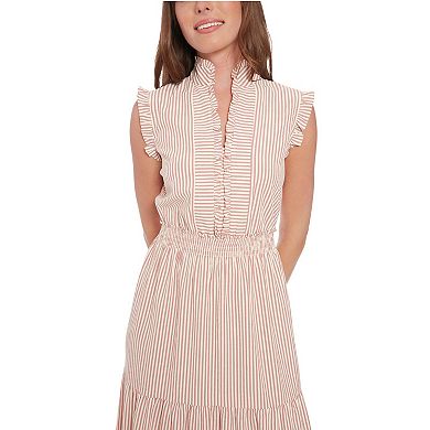 Women's London Times Smocked Waist Tiered Maxi Dress