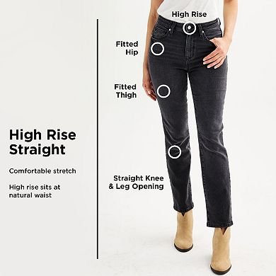 Women's Sonoma Goods For Life High Rise Straight Jeans