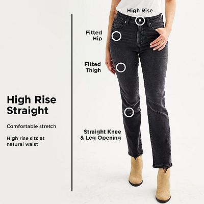 Women's Sonoma Goods For Life® High Rise Straight Jeans