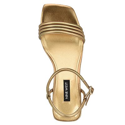 Nine west gold sandals on sale