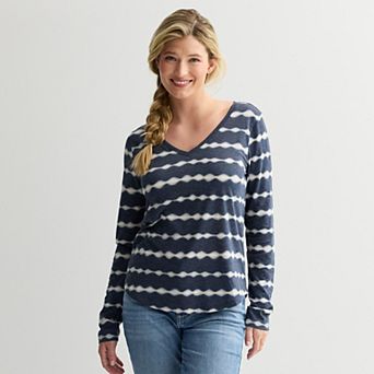 Women's Sonoma Goods For Life® Everyday Long Sleeve V-Neck T-Shirt