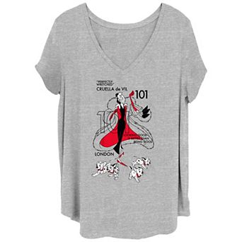Disney's 101 Dalmatians Cruella De Vil Perfectly Wretched Juniors' Plus Size Graphic Tee