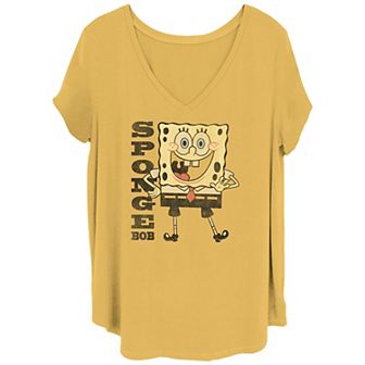 Juniors' Plus Size SpongeBob SquarePants Simple Bob Graphic Tee