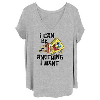 Juniors' Plus Size SpongeBob SquarePants And Patrick Riding Card Graphic Tee