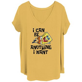 Juniors' Plus Size SpongeBob SquarePants And Patrick Riding Card Graphic Tee