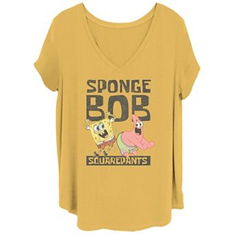 Juniors' Plus Size SpongeBob SquarePants Dancing With Patrick Graphic Tee