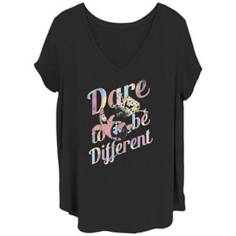 Juniors' Plus Size SpongeBob SquarePants Dare To Be Different Graphic Tee