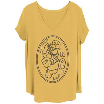 Juniors' Plus Size Super Mario Bros 85 Graphic Tee