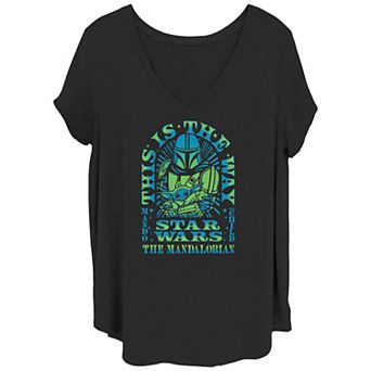 Juniors' Plus Size The Mandalorian Star Wars This Is The Way Graphic Tee