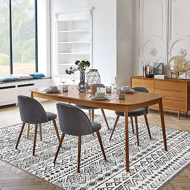 Garvee Boho Moroccan Area Rug Geometric Pattern Floor Carpet for Home Decor