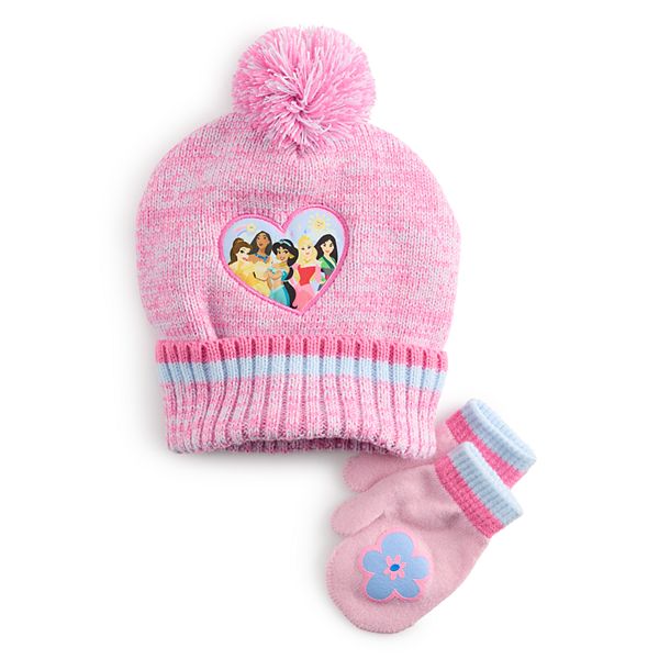 Babyhug Disney Girls Caps Mittens & Booties Set with Rapunzel Graphic - Turquoise main image 0