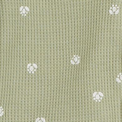 Baby Girl Carter's 3-Piece Green Thermal Little Cardigan Set