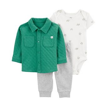 Baby Boy Carter's 3 pc Quilted Little Cardigan Set
