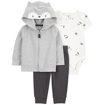 Baby Boy Carter's 3 pc Fox Little Jacket Set