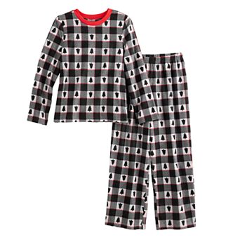 Kids 4-20 Jammies For Your Families® Winter Plaid Top & Bottoms Pajama Set