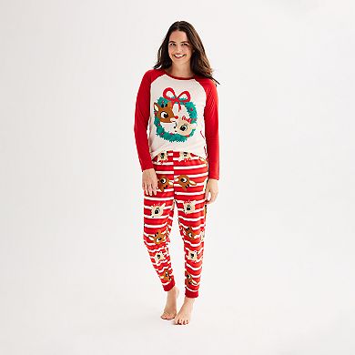 Women's Jammies For Your Families® Rudolph The Red-Nosed Reindeer Pajama Top & Pajama Bottoms Set