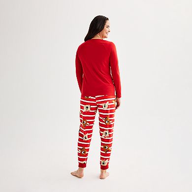 Women's Jammies For Your Families® Rudolph The Red-Nosed Reindeer Pajama Top & Pajama Bottoms Set