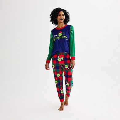 Women's Jammies For Your Families® Dr. Seuss' How The Grinch Stole Christmas Pajama Top & Pajama Bottoms Set