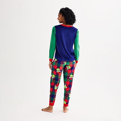 Women's Jammies For Your Families® Dr. Seuss' How The Grinch Stole Christmas Pajama Top & Pajama Bottoms Set