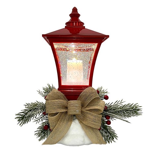 St. Nicholas Square® Holiday Shimmer LED Water Lantern Table Decor - Red