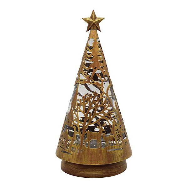 St. Nicholas Square® Shimmer Cutout Christmas Tree Table Decor - Gold