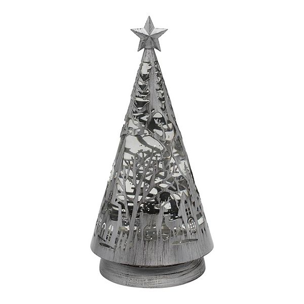 St. Nicholas Square® Shimmer Cutout Christmas Tree Table Decor - Silver