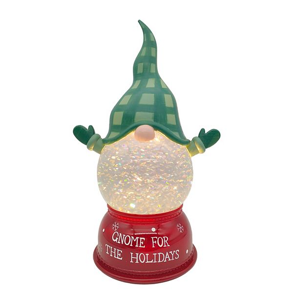 St. Nicholas Square® Holiday Shimmer Gnome Snow Globe Table Decor - Multi