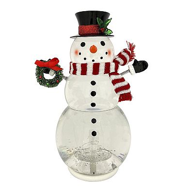 St. Nicholas Square® Holiday LED Snowman Snow Globe Table Decor
