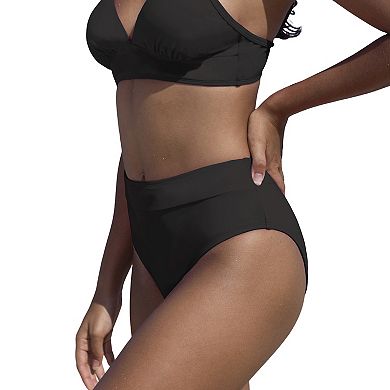 Women's Cupshe Wide Band High-Waisted Swim Bottoms