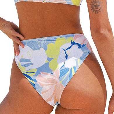 Women's Cupshe Cheeky High Rise Bikini Bottoms