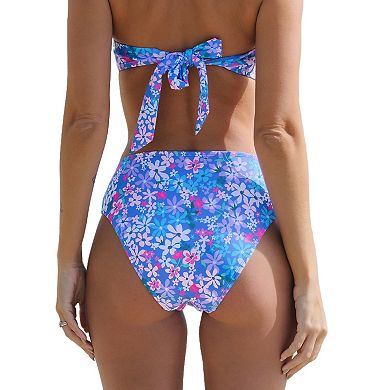 Women's Cupshe Mid-Rise Hipster Floral Swim Bottoms