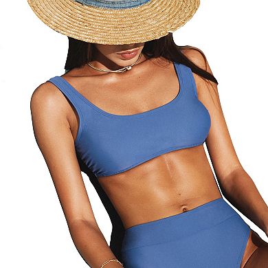 Women's Cupshe Scoop Neck Bikini Top