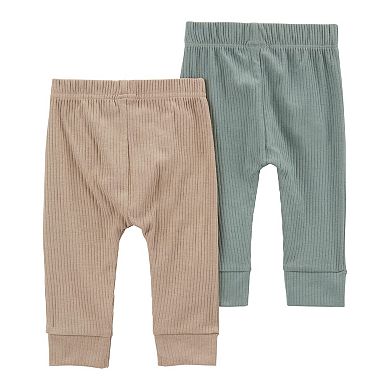 Baby Carter's 2-Pack Pull-On Drop Needle Pants