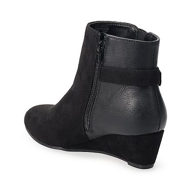 Croft & Barrow® Carmen Wedge Ankle Boots