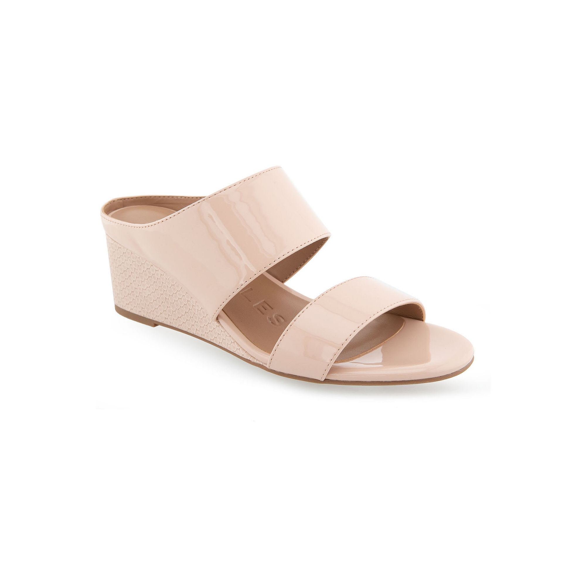 Aerosoles Wheeler Womens Wedge Sandals, Size: 7, Cipria Snake Patent Pu