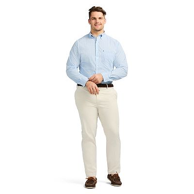 Big & Tall IZOD Performance Comfort Long Sleeve Button Down Shirt