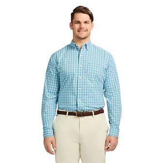 Big & Tall IZOD Performance Comfort Long Sleeve Button Down Shirt