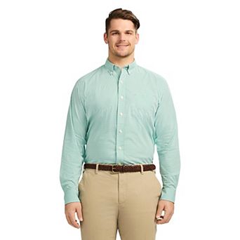 Big & Tall IZOD Performance Comfort Long Sleeve Button Down Shirt