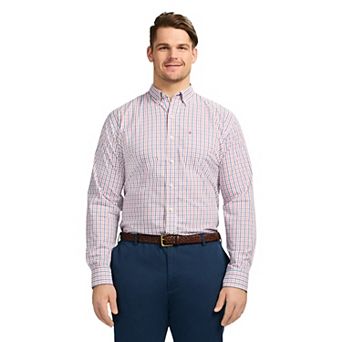 Big & Tall IZOD Performance Comfort Long Sleeve Button Down Shirt